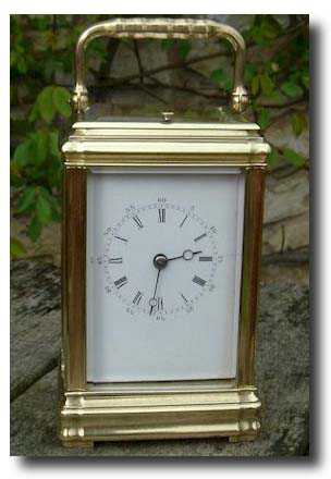 A repeating French carriage clock in a gorge case c1880 — Antique Clocks Price Guide