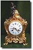 A French rococo clock with gilt bronze case, c1790.