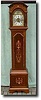 A small Edwardian chiming longcase clock