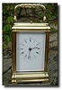A repeating French carriage clock in a gorge case c1880