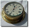 A pre-WWII ship's bulkhead clock