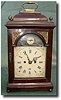 Georgian bracket clock with bell top, circa 1780