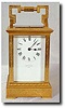 A giant three-train Le Roy et Fils Carriage clock in an engraved gilt case, c1880.