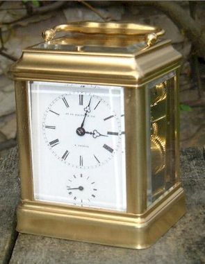 A carriage clock dating from1850. — Antique Clocks Price Guide