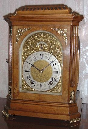 A clock made for the English market around 1890 by Lenzkirch, the best of the German makers at that time. — Antique Clocks Price Guide