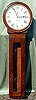 A late nineteenth century wall mounted regulator in a mahogany case.