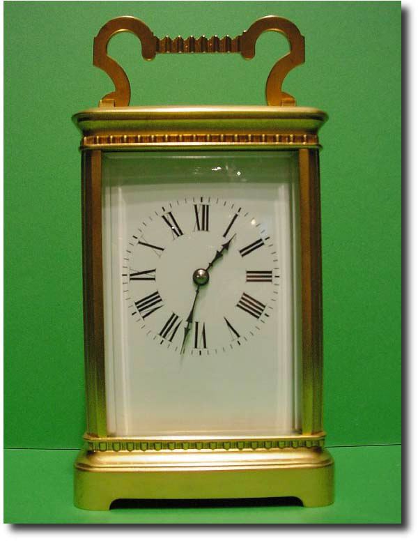 French gilded corniche cased striking carriage clock, circa 1880 — Antique Clocks Price Guide