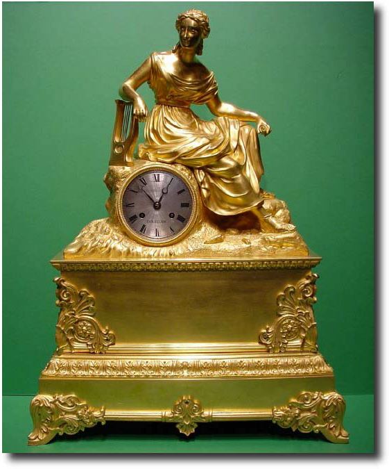 French First eEmpire Louis Phillipe mantel clock by "Doullon" — Antique Clocks Price Guide