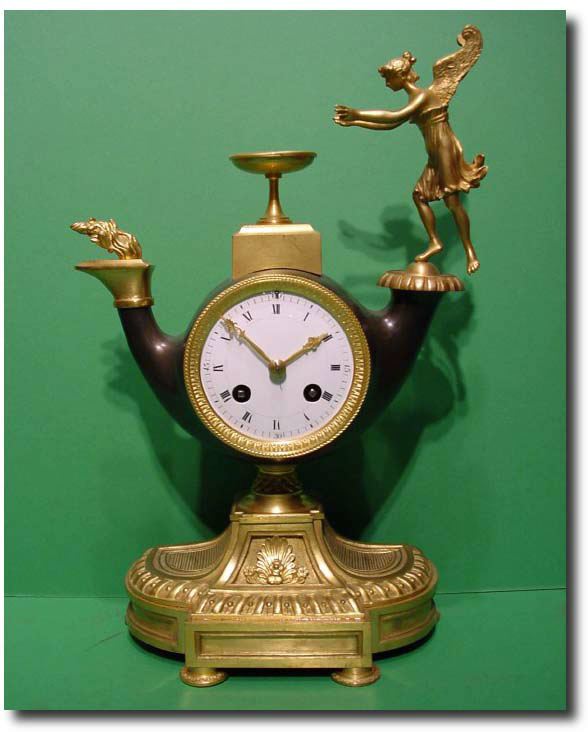 French First Empire gilt ormolu and bronze mantel clock, circa 1870 — Antique Clocks Price Guide