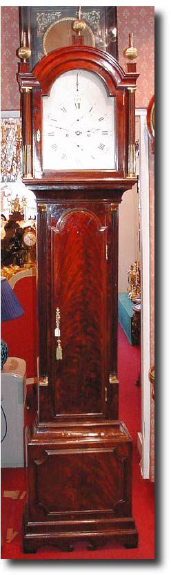 English mahogany longcase clock by "James Maule", London, circa 1770 — Antique Clocks Price Guide