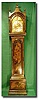 English George III black lacquer pagoda hooded 8- day longcase clock, circa 1790