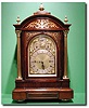 Large English rosewood bracket clock with original bracket, circa 1870