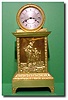 French First Empire mercury gilded gilt bronze figural mantel clock, circa 1830