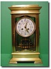 A solidly cast gilt bronze four glass clock by "Maple and Co Ltd.", Paris, circa 1900