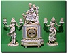 Capodimonte porcelain 3 piece garniture, circa 1860