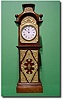 English oak cased miniature longcase clock, circa 1900.