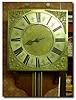 Early open framed single hand weight driven wall clock, Circa 1740