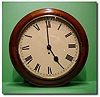 English single fusee painted 12" dial mahogany wall clock, Circa 1860