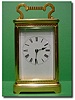 French corniche striking carriage clock, circa 1890