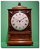 English flame mahogany bracket clock by "Taylor" of Bristol, circa 1840