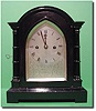 English mahogany gothic double fusee bracket clock by "Webster", Cornhill London, circa 1890