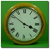 English yellow oak 8-day single chain fusee dial clock, circa 1890