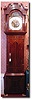 English automation Adam and Eve mahogany and inlayed longcase clock by "John Alkar", Wigan