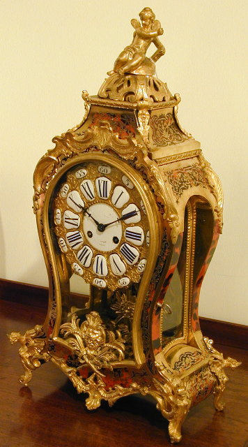 8 day French red boulle clock, circa 1870 — Antique Clocks Price Guide