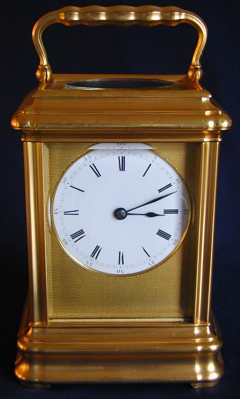 An 8 day giant French carriage timepiece, c.1880; signed Drocourt — Antique Clocks Price Guide