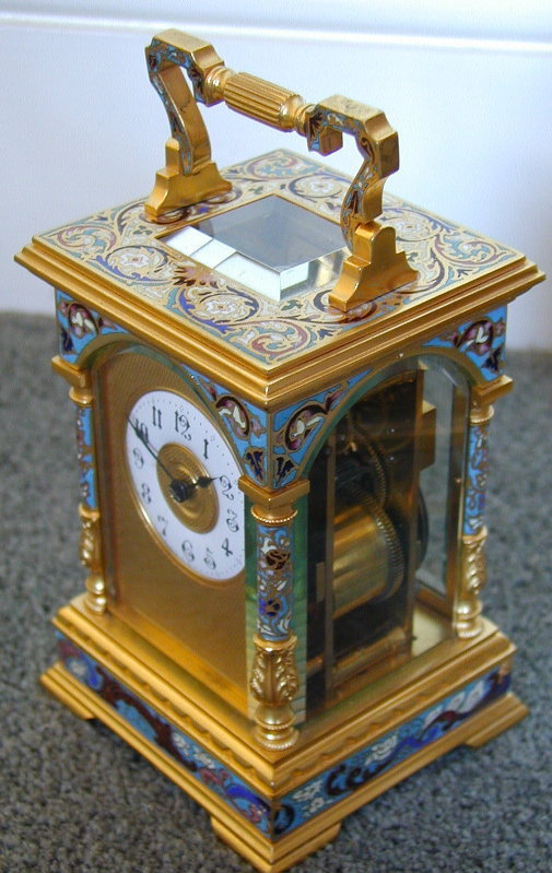 An 8 day French striking carriage clock , Circa 1890 — Antique Clocks Price Guide