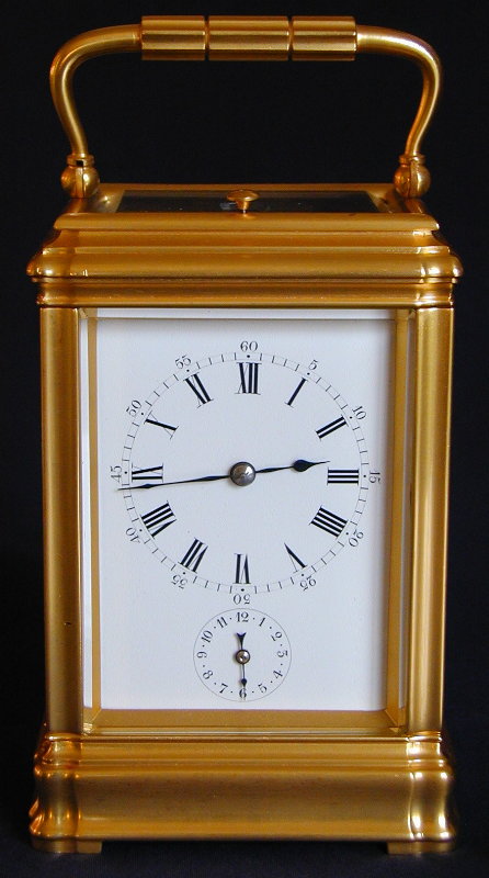A good 8 day French Grand Sonnerie carriage alarm clock, Drocourt no. 35523, Circa 1900, — Antique Clocks Price Guide