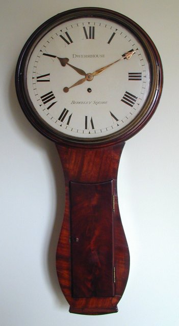 A fine George III tear drop mahogany tavern clock. Dwerrihouse, Berkeley Square, Circa 1795 — Antique Clocks Price Guide