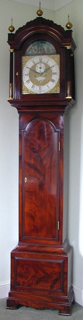 A fine George III 8 day mahogany long case clock, Edward Clarke, London, Circa 1775 — Antique Clocks Price Guide