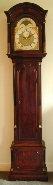 A very fine George III mahogany 8 day long case clock, James Clark, London, Circa 1785 — Antique Clocks Price Guide