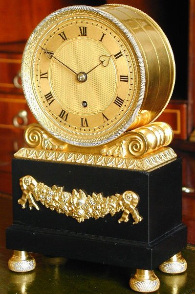 A fine regency ormolu &amp; marble English fusee timepiece, Circa 1810; signed: Webster, Cornhill London — Antique Clocks Price Guide