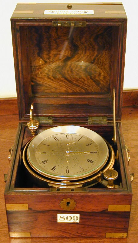 A good 2 day rosewood brass bound marine box chronometer, Morris Tobias, 31 Minories London No 800; Circa 1860 — Antique Clocks Price Guide