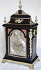 A very fine George III ebonised and ormolo mounted quarter chiming bracket clock, Geo. Kershaw, London