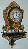 8 day French green boulle clock, Circa 1970