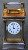 An 8 day French repeating carriage clock, Circa 1880, case Stamped A.D.