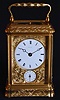A small 8 day strike carriage clock, Circa 1870, Signed H.L.