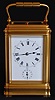 A good 8 day French Grand Sonnerie carriage alarm clock, Drocourt no. 35523, Circa 1900,