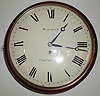 8 day mahogany 12" convex dial clock, Joseph Wilson, Chichester