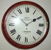 8 day English fusee dial clock. Dent, 28 Cockspur St, London