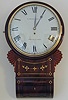 A good English mahogany drop trunk dial clock, E. Whitehead, Sevenoaks
