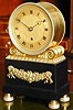 A fine regency ormolu & marble English fusee timepiece, Circa 1810; signed: Webster, Cornhill London