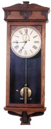 Wm. L. Gilbert Clock Co. "Regulator No. 21", ca 1910. — Antique Clocks Price Guide