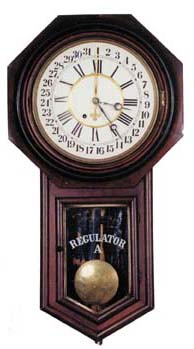 Ansonia Clock Co. wall clock, "Regulator A", ca 1906. — Antique Clocks Price Guide