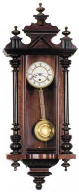 German RA in a 37 inch walnut case which is large for this style clock. — Antique Clocks Price Guide