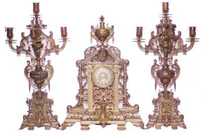 French three piece set. — Antique Clocks Price Guide