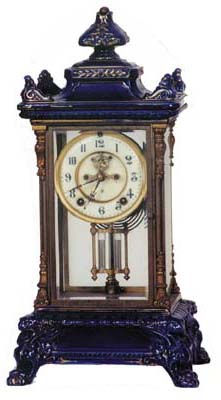 Ansonia Clock Co. "Crystal Regulator No. 6" ca. — Antique Clocks Price Guide
